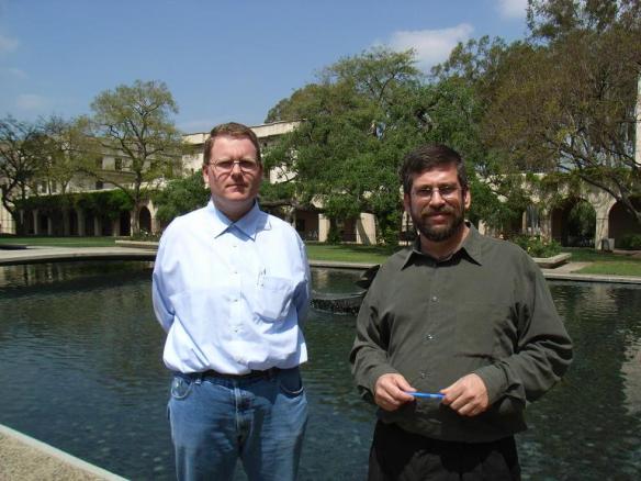 Rudi Pfeiffer and Mike Gottlieb at Caltech in 2008.