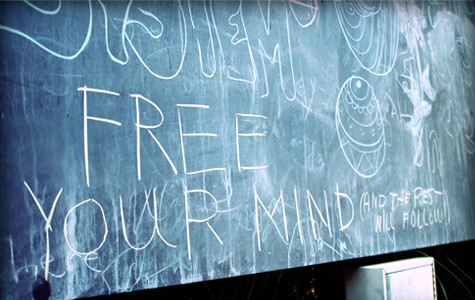 Chalkboard outside Annenberg